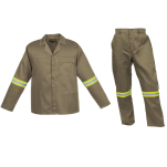 Barron Budget Poly Cotton Conti Suit with Reflective