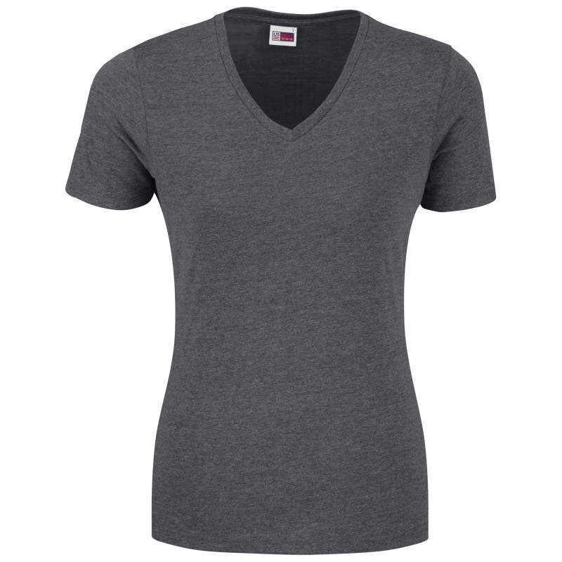 Ladies Michigan Melange V-Neck T-Shirt