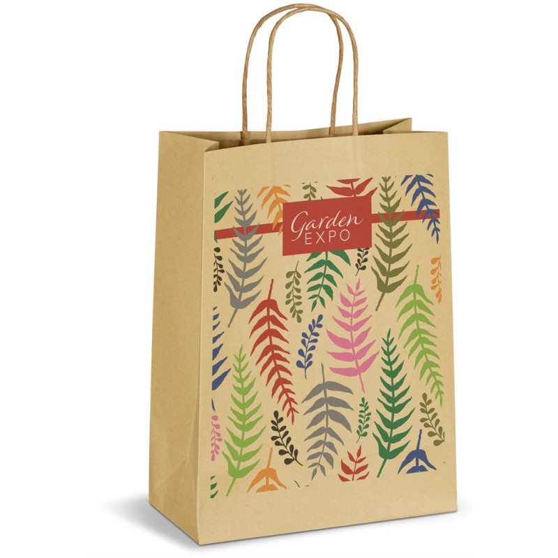 Ecological Digital Print Midi Paper Gift Bag 150gsm