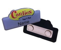 Custom Name Badge - Magnet Clip