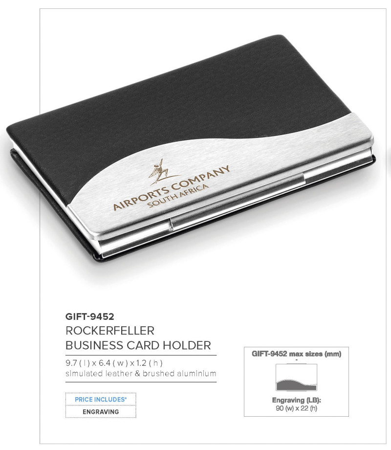 Rockerfeller Business Card Holder