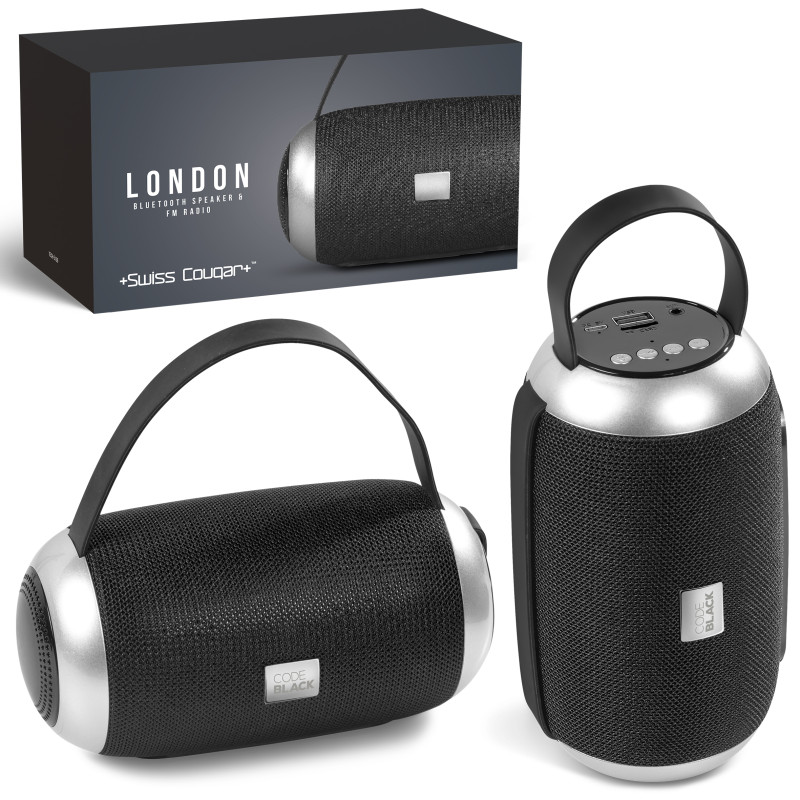 Swiss Cougar London Bluetooth Speaker & Fm Radio